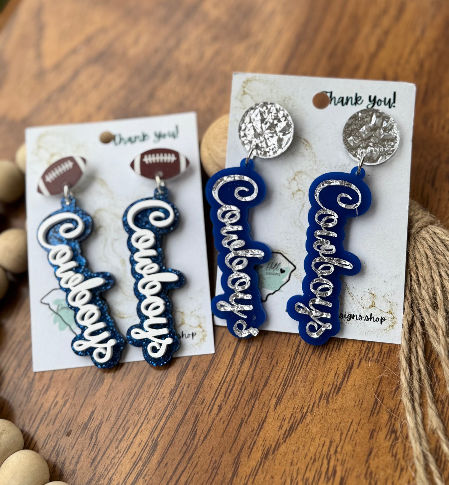 Cowboys Game Day Statement Earrings