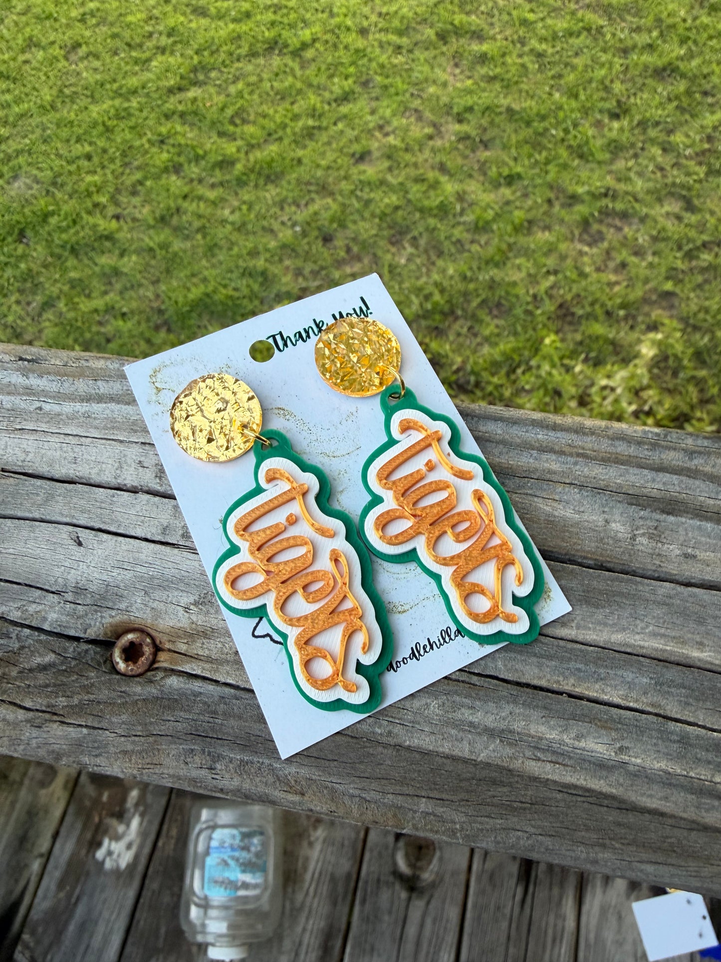 Conway Tiger earrings 3D printed