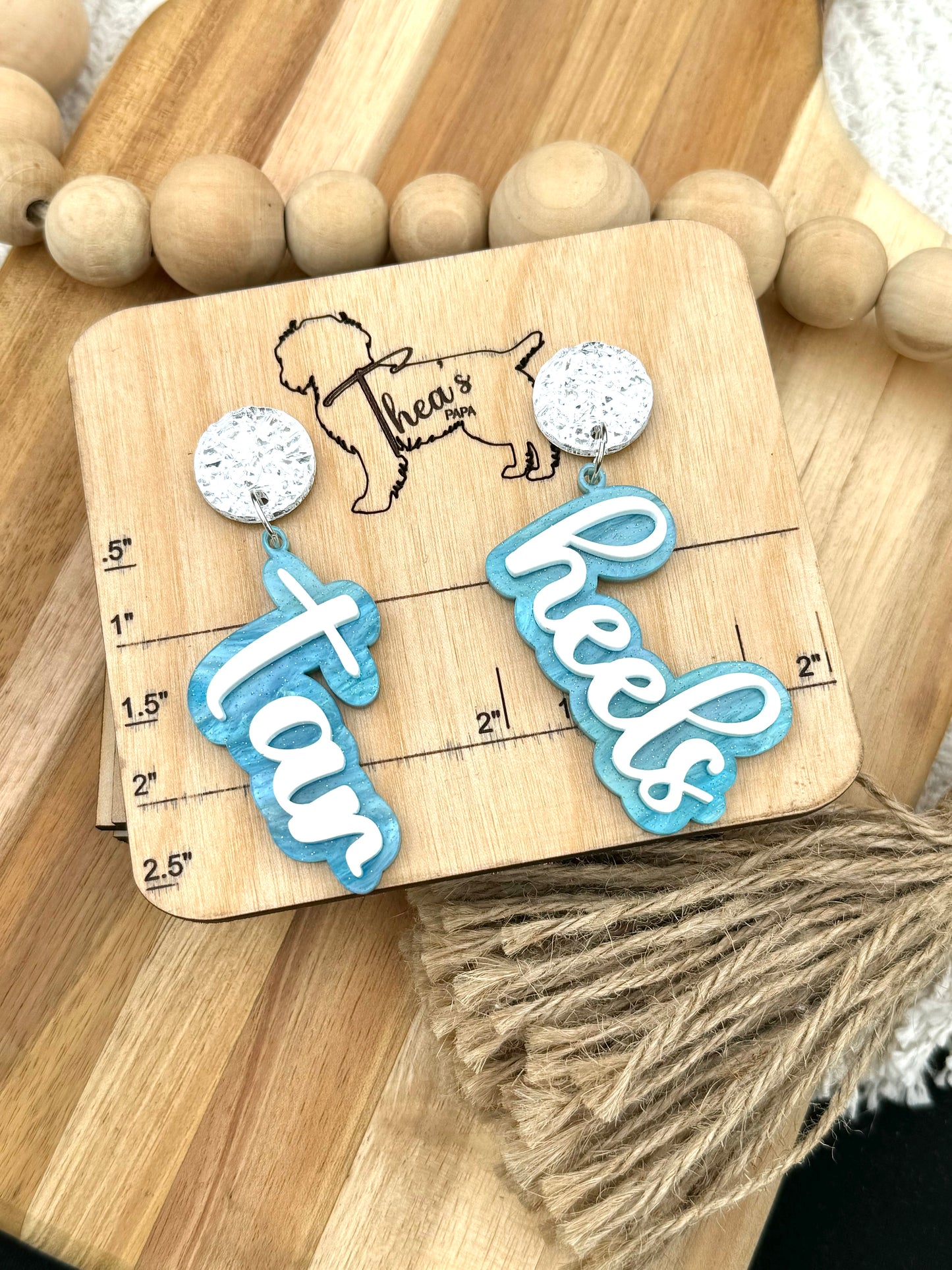 Tar Heels Game day Statement Earrings