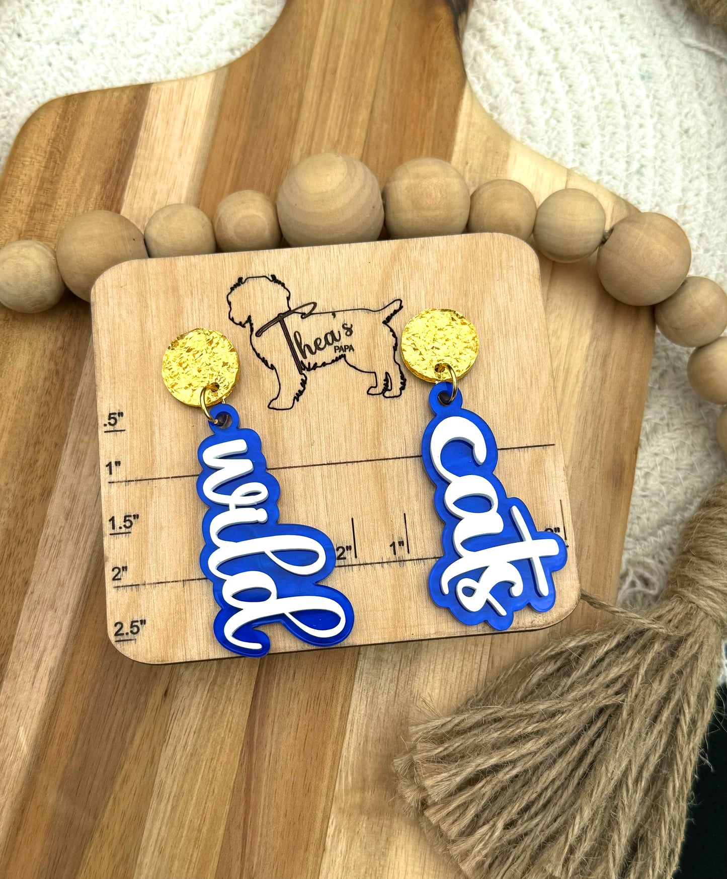 Wildcats Game Day Statement Earrings