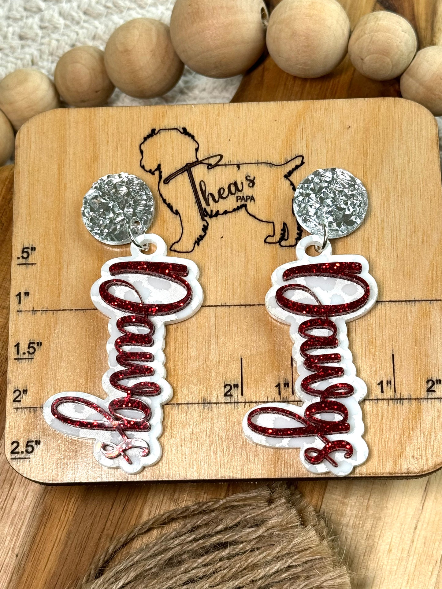 Dawgs Game Day Statement Earrings