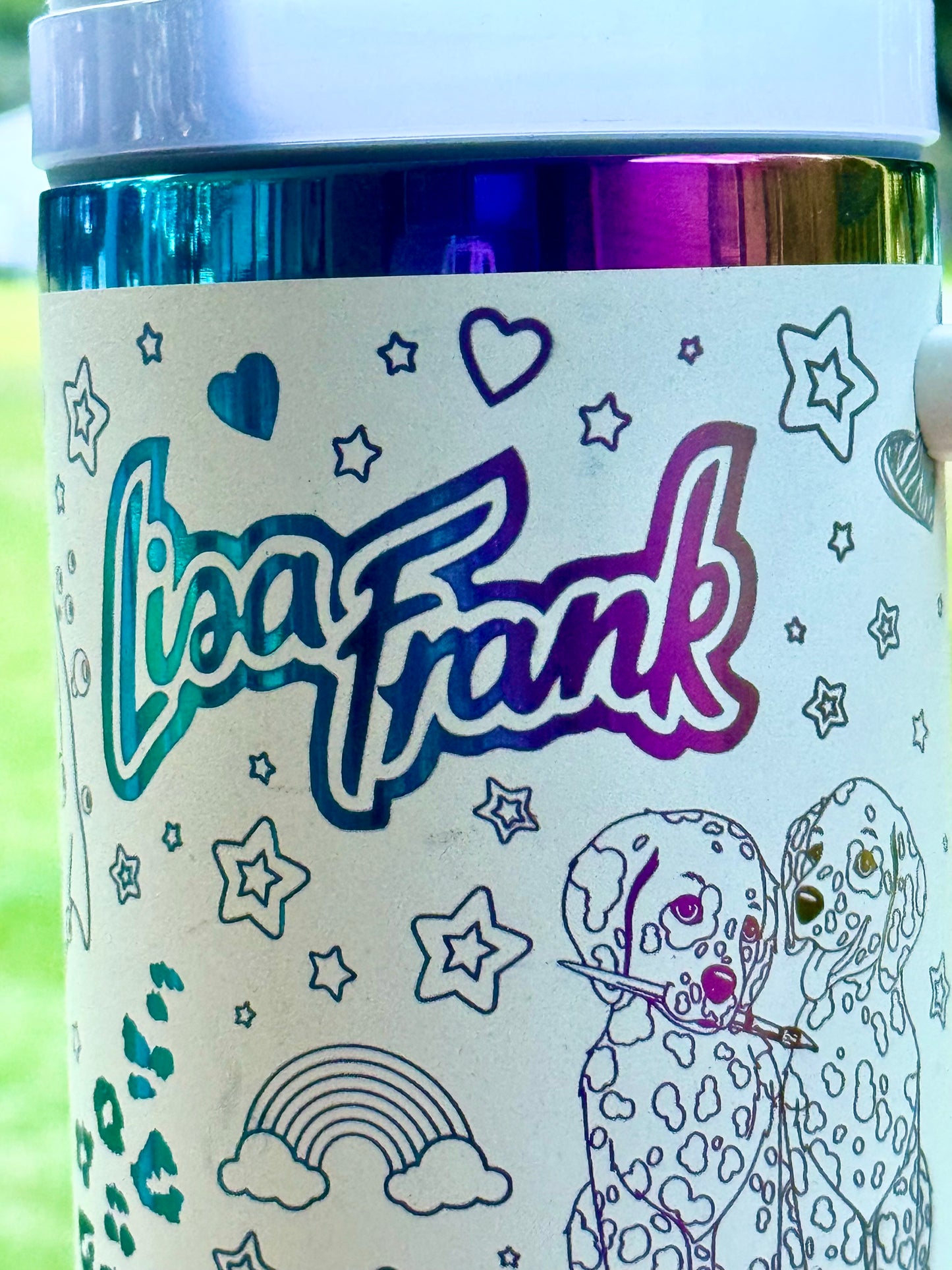 π Lisa Frank Tumbler β 40 oz Stainless Steel Travel Mug with Handle