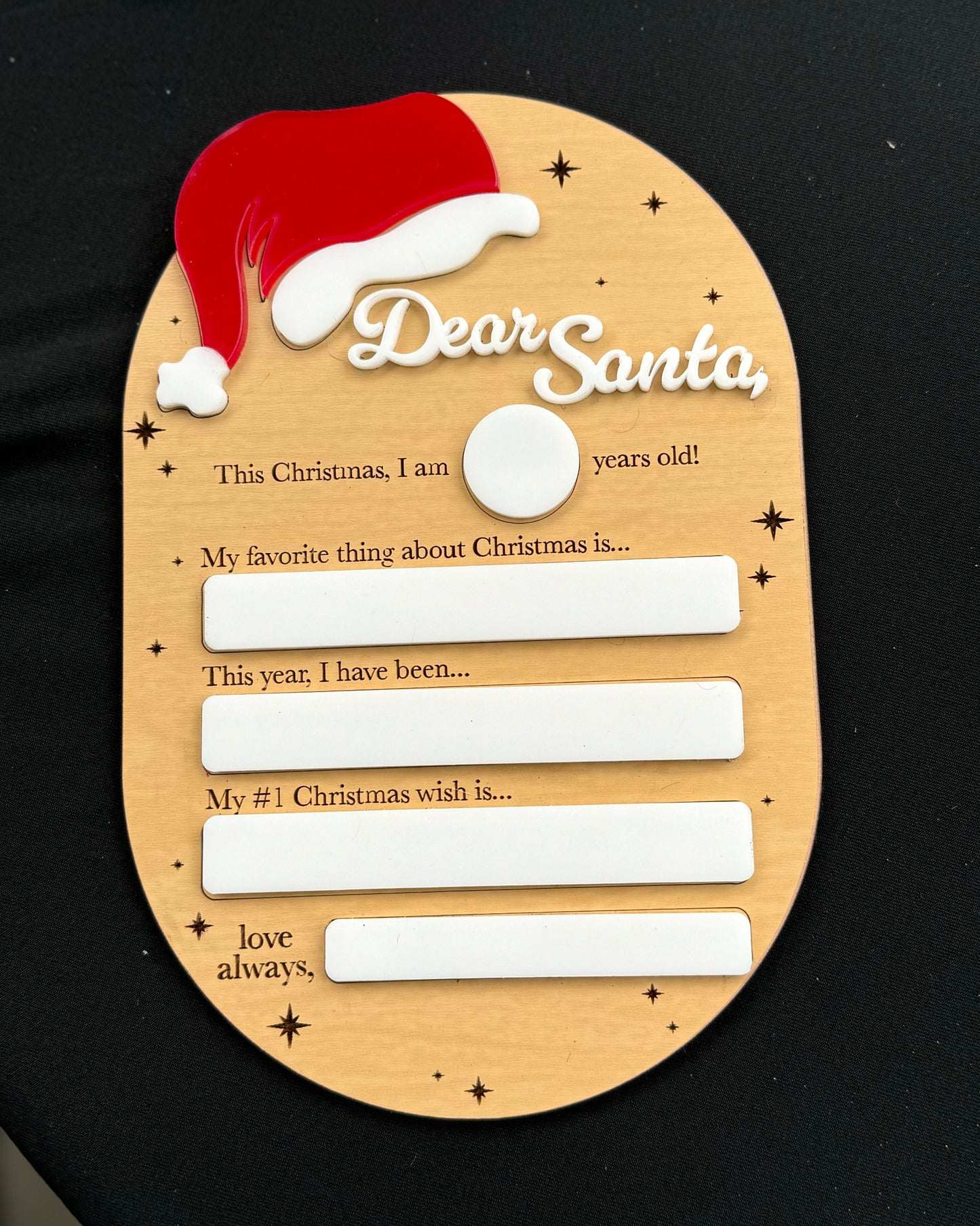 Dear Santa photo prop