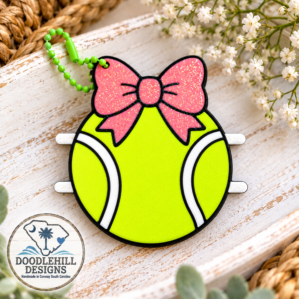 Sports Bag Tag & Ponytail Holder β 3D Printed Hair Tie Holder for Athletes