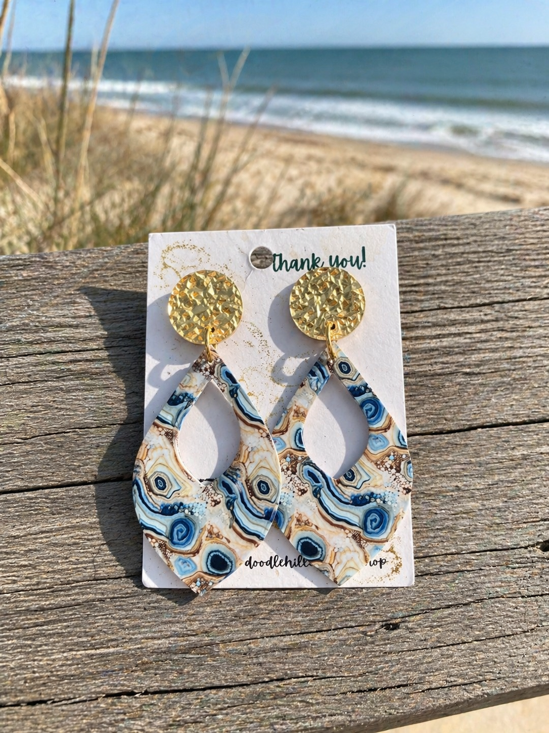 Beach Inspired Lightweight Dangle Earrings | Ocean Jewelry Gift for Women