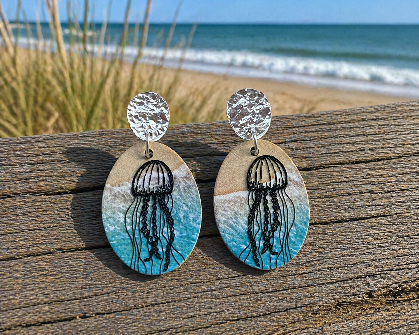 Beach Inspired Lightweight Dangle Earrings | Ocean Jewelry Gift for Women