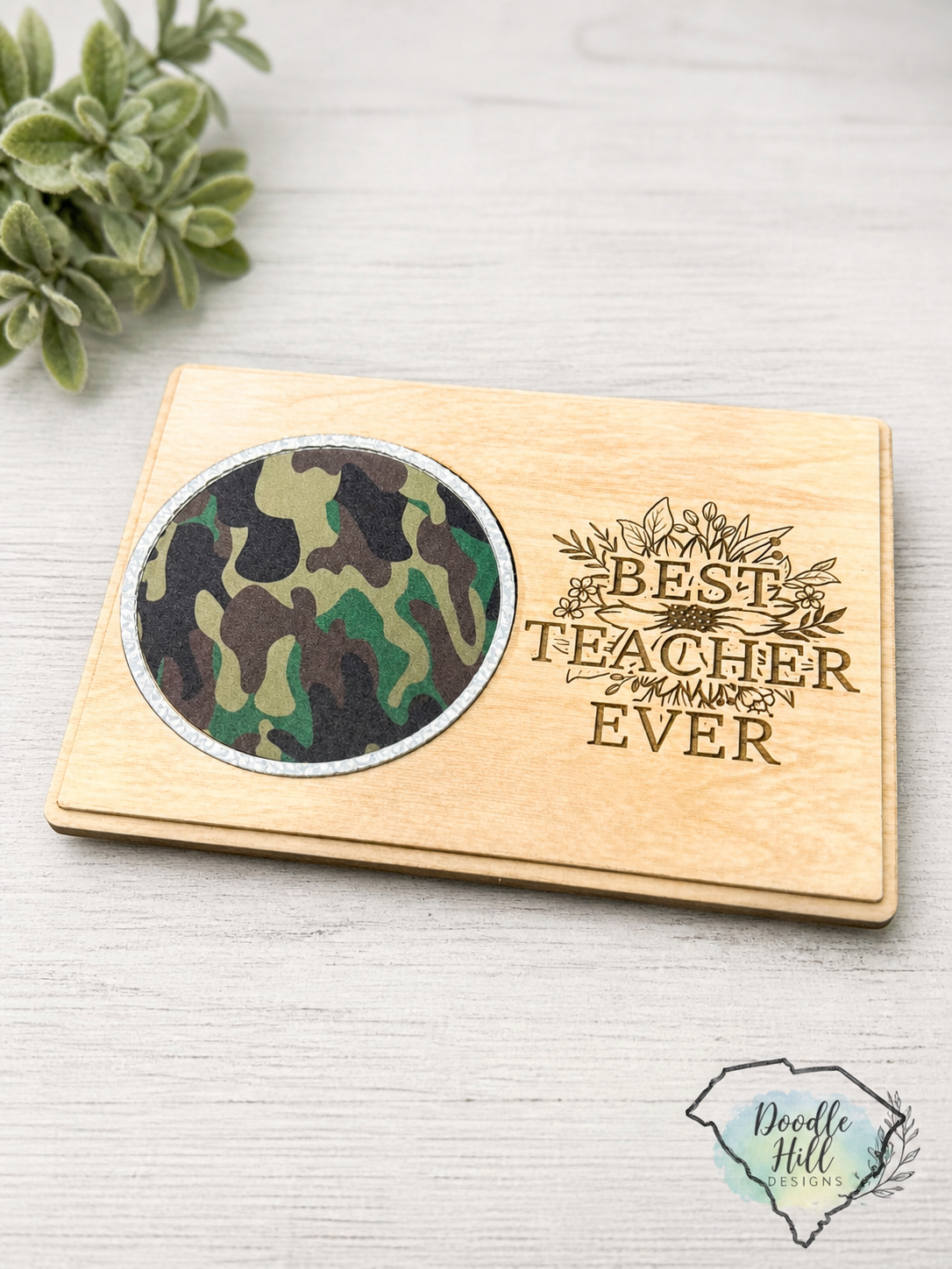 Teacher Appreciation Coaster Card | Best Teacher Ever Gift | Personalized Teacher Gift | End of Year Teacher Thank You |