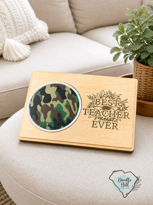 Teacher Appreciation Coaster Card | Best Teacher Ever Gift | Personalized Teacher Gift | End of Year Teacher Thank You |