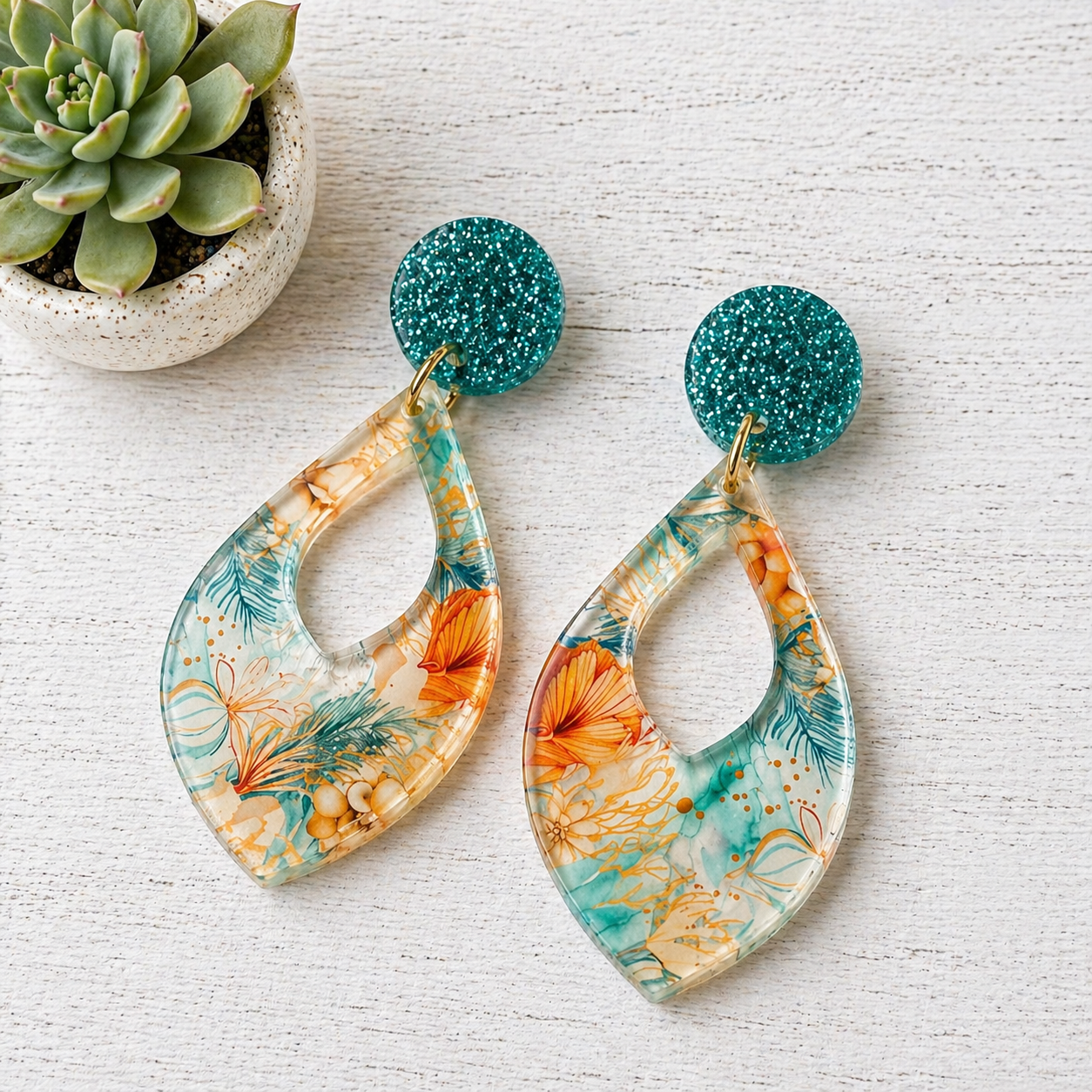 Beachy boho earrings
