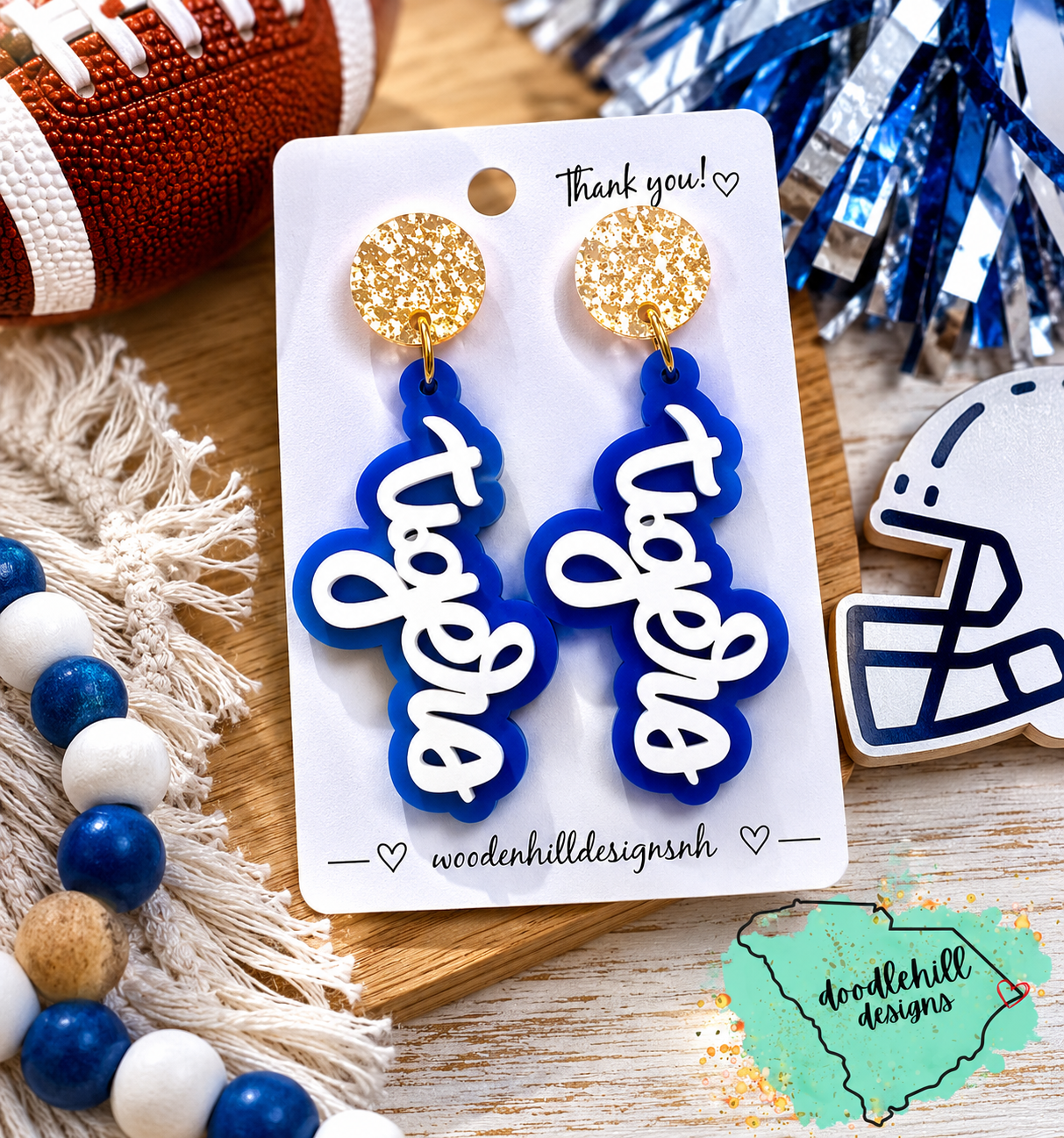 Tigers Game Day Statement Earrings