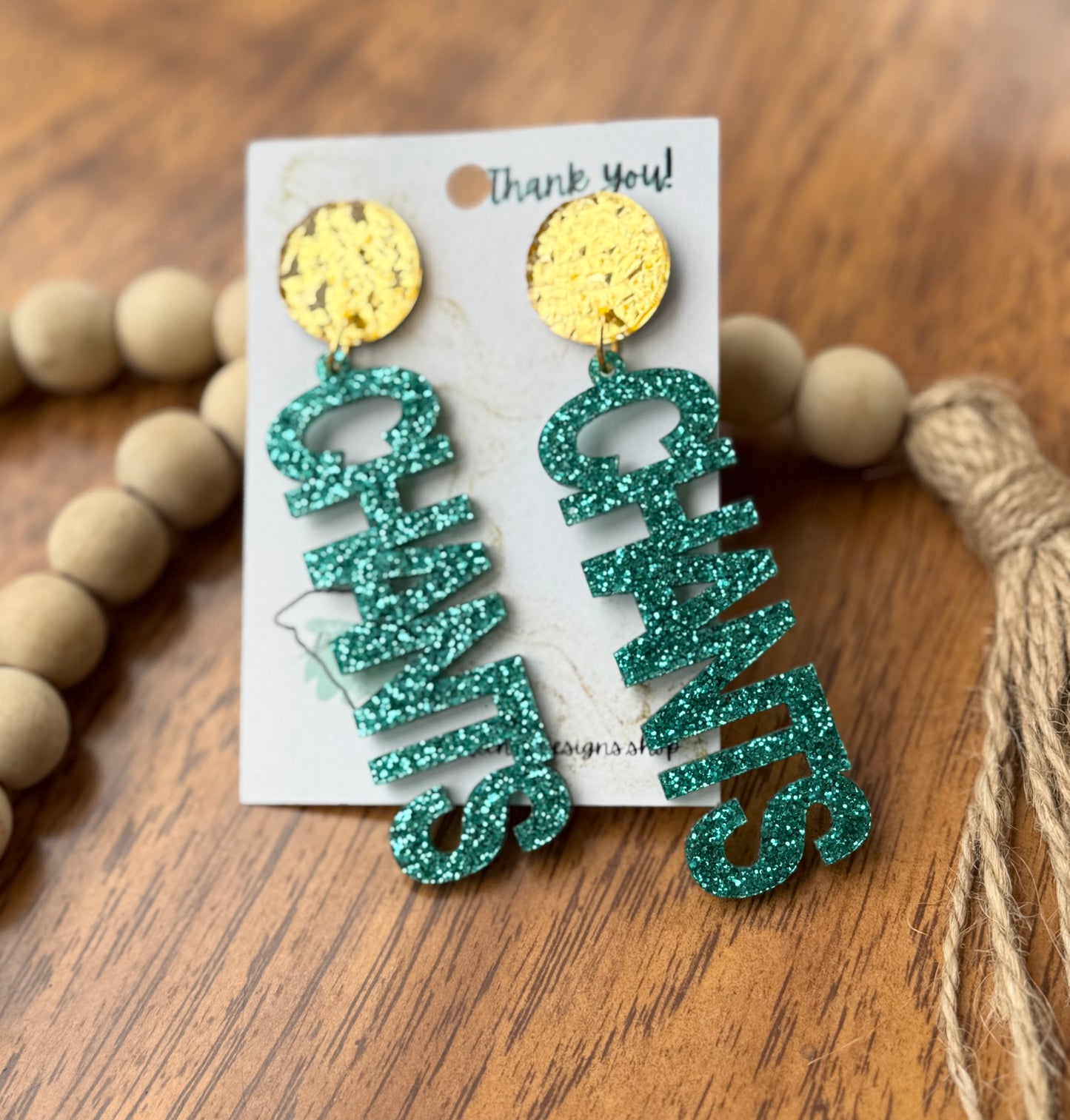 CHANTS gameday statement earrings|