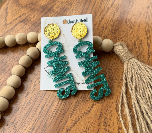 CHANTS gameday statement earrings|