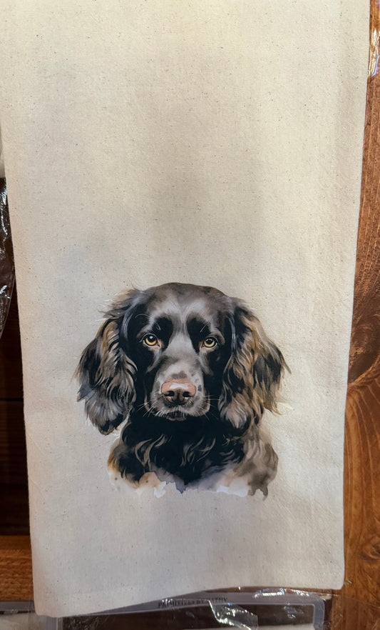 Boykin Spaniel Tea Towel – Dog Lover Kitchen Decor | Cute Boykin Spaniel Dish Towel | Spaniel Gift | Farmhouse Kitchen Accessory