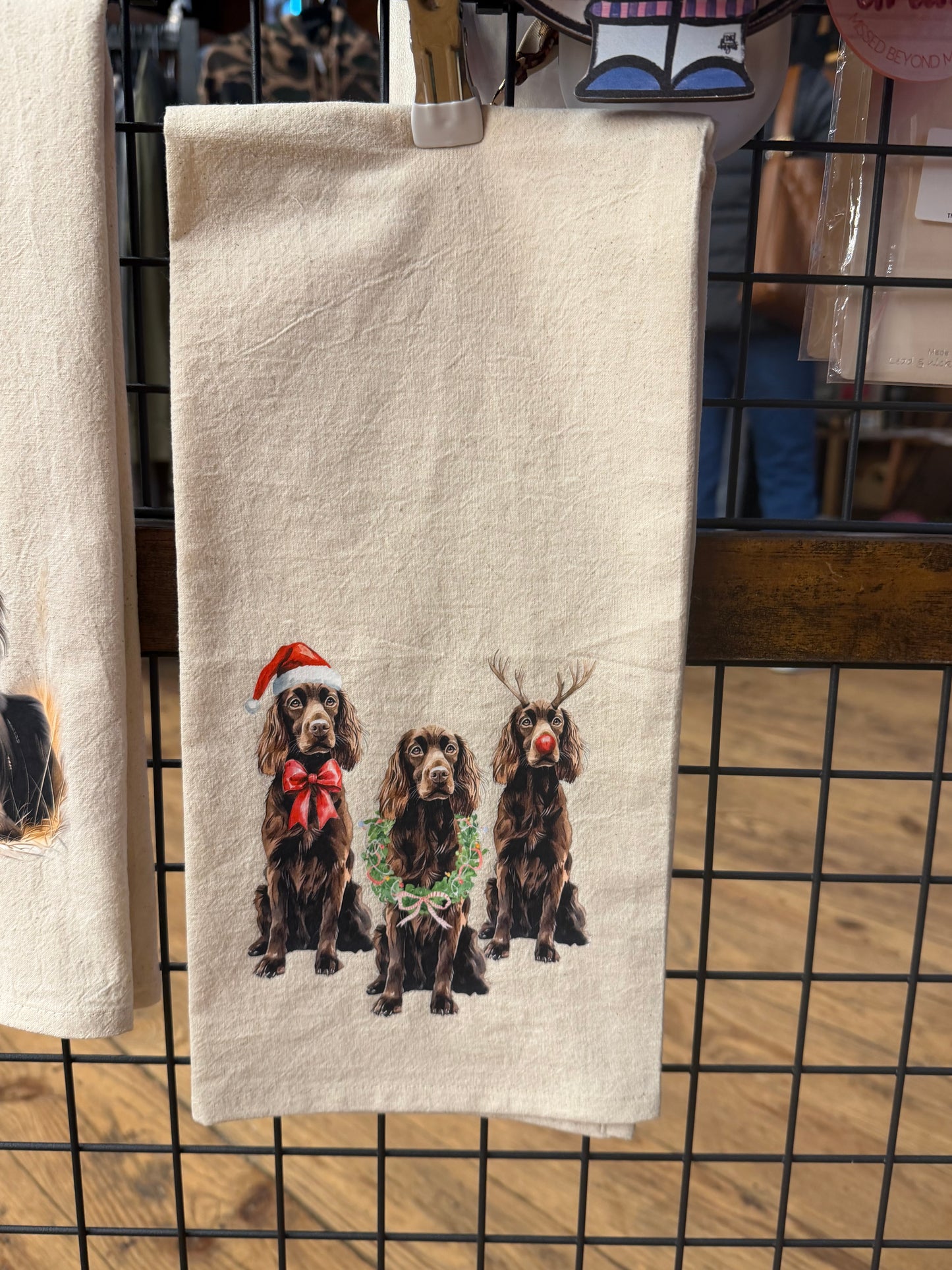 Boykin Spaniel Tea Towel – Dog Lover Kitchen Decor | Cute Boykin Spaniel Dish Towel | Spaniel Gift | Farmhouse Kitchen Accessory