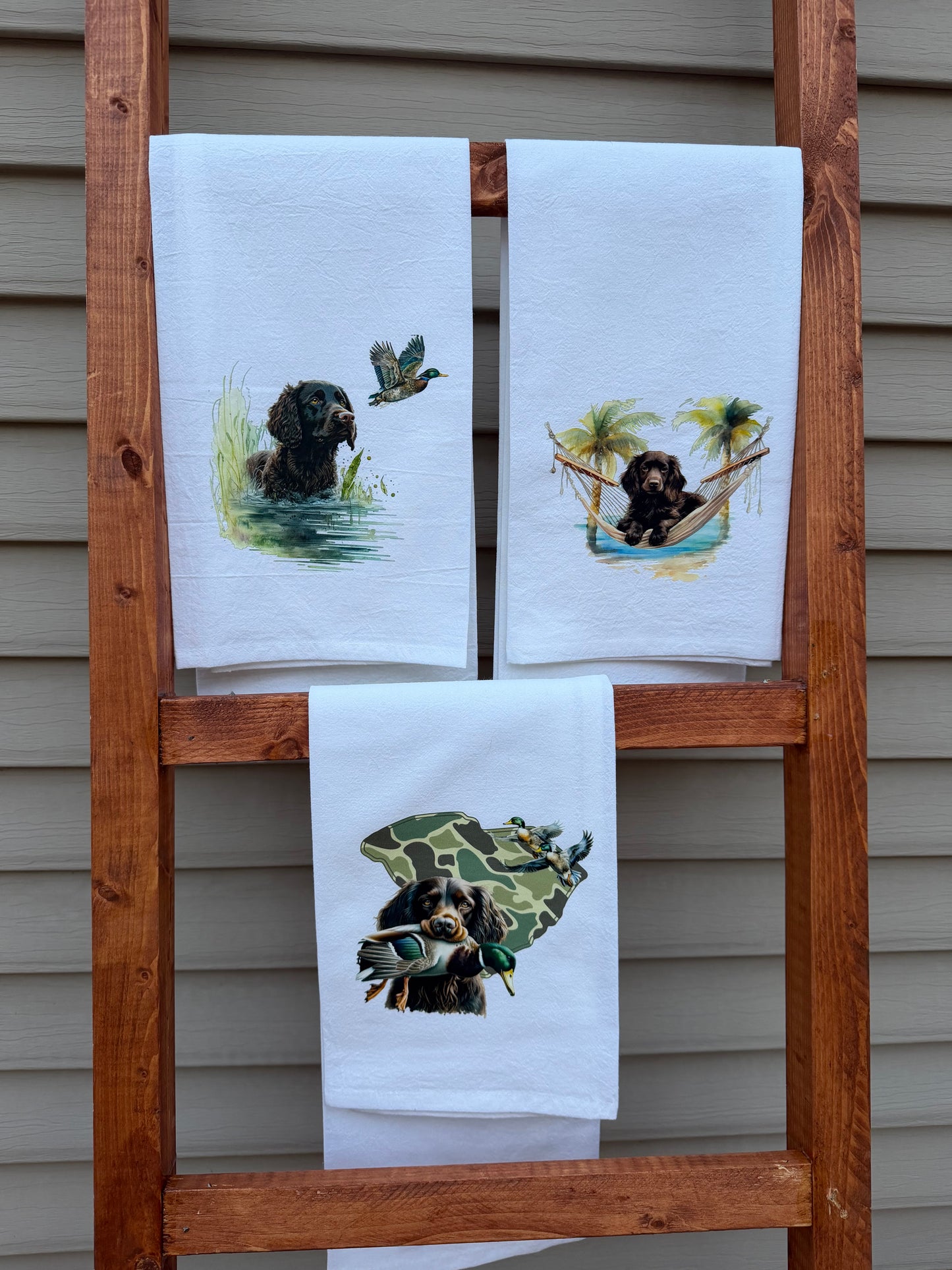 Boykin Spaniel Duck Hunting Kitchen Towel | Waterfowl Hunting Dog Dish Towel | Gift for Hunters
