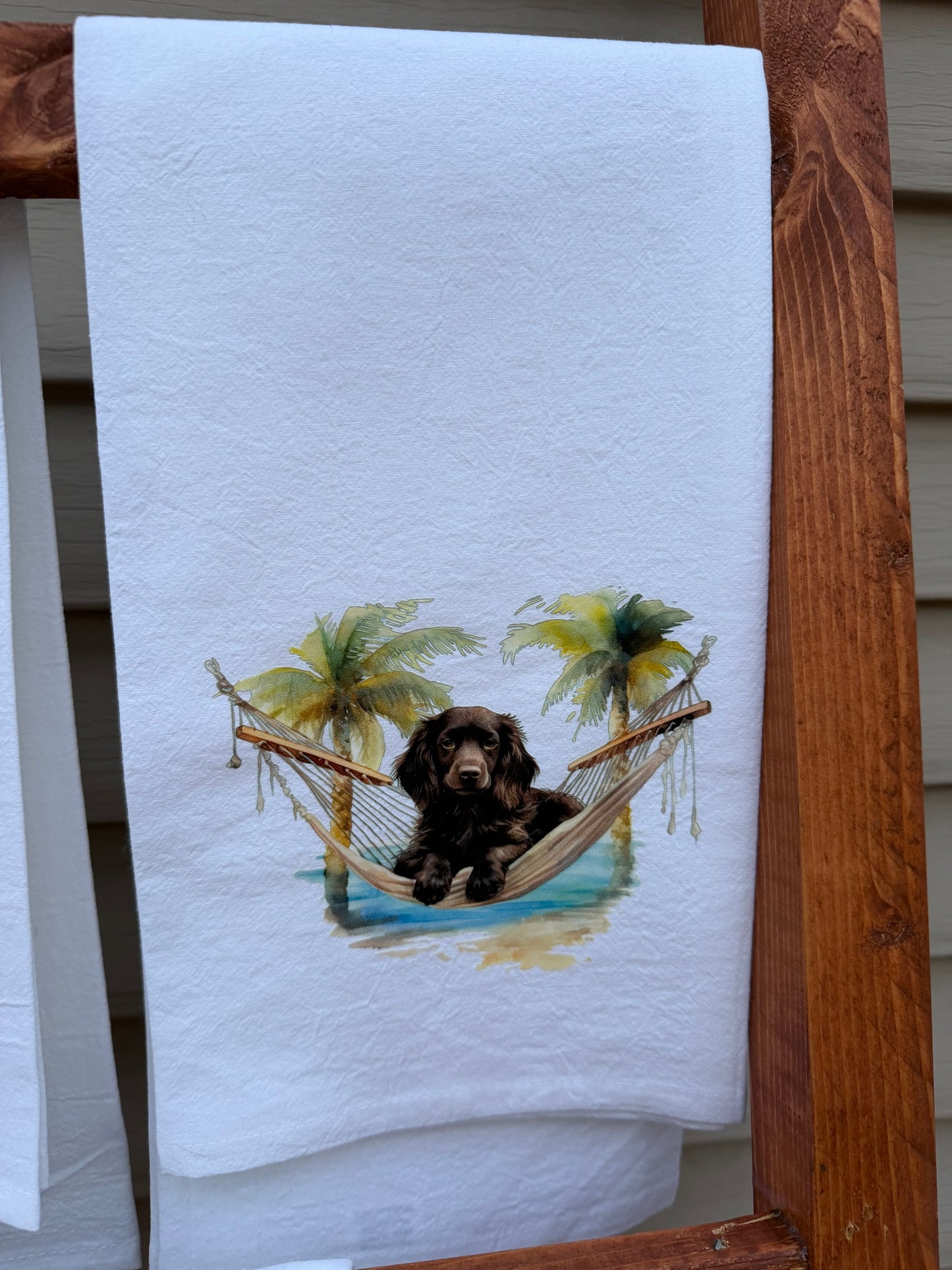 Boykin Spaniel Duck Hunting Kitchen Towel | Waterfowl Hunting Dog Dish Towel | Gift for Hunters