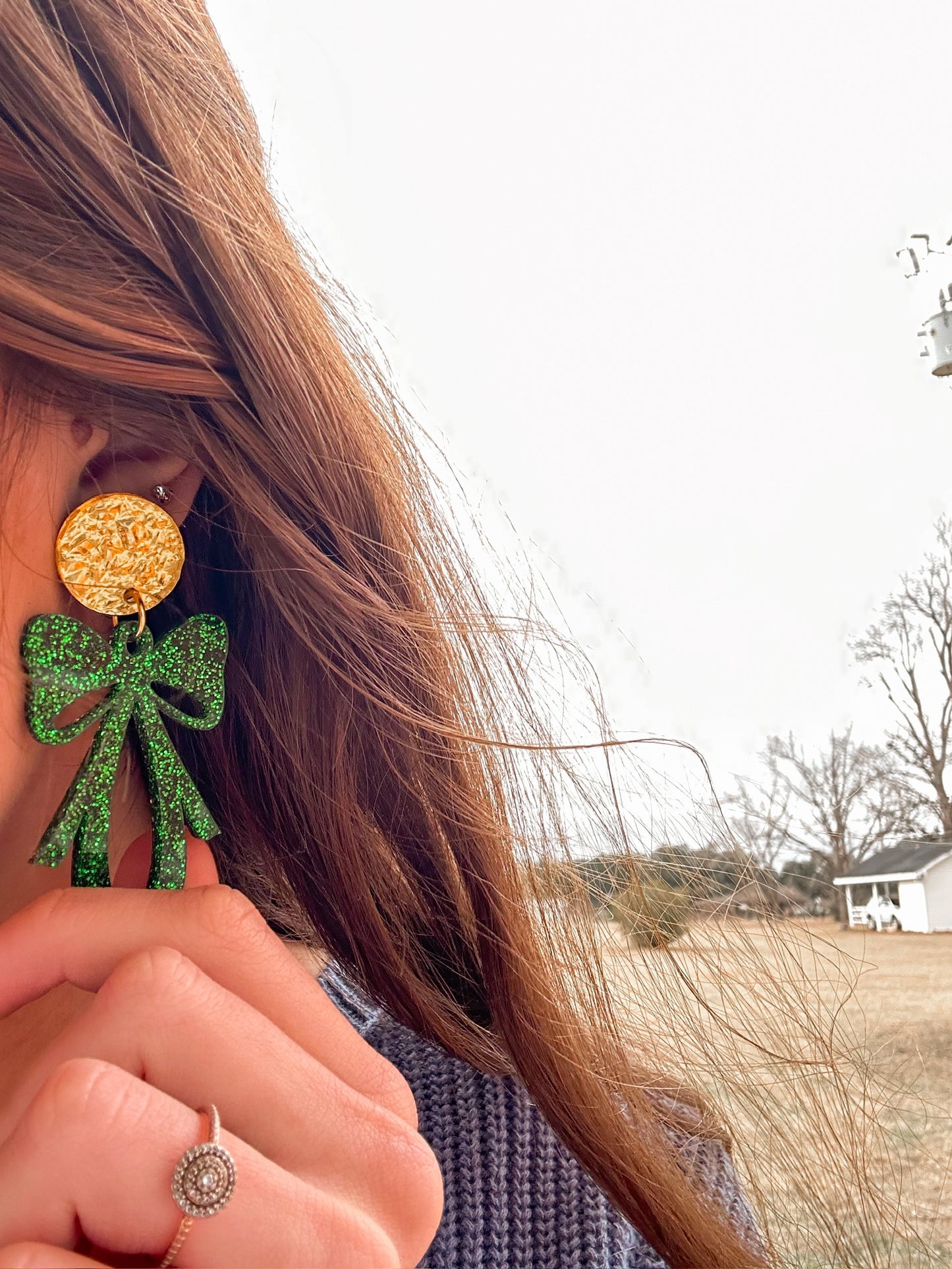 St Paddy's Day earrings