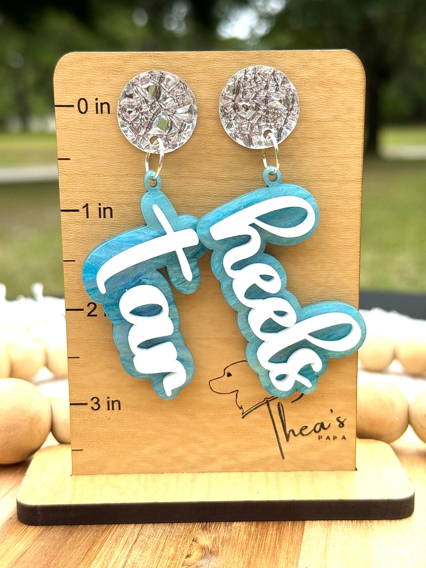 Tar Heels Game day Statement Earrings