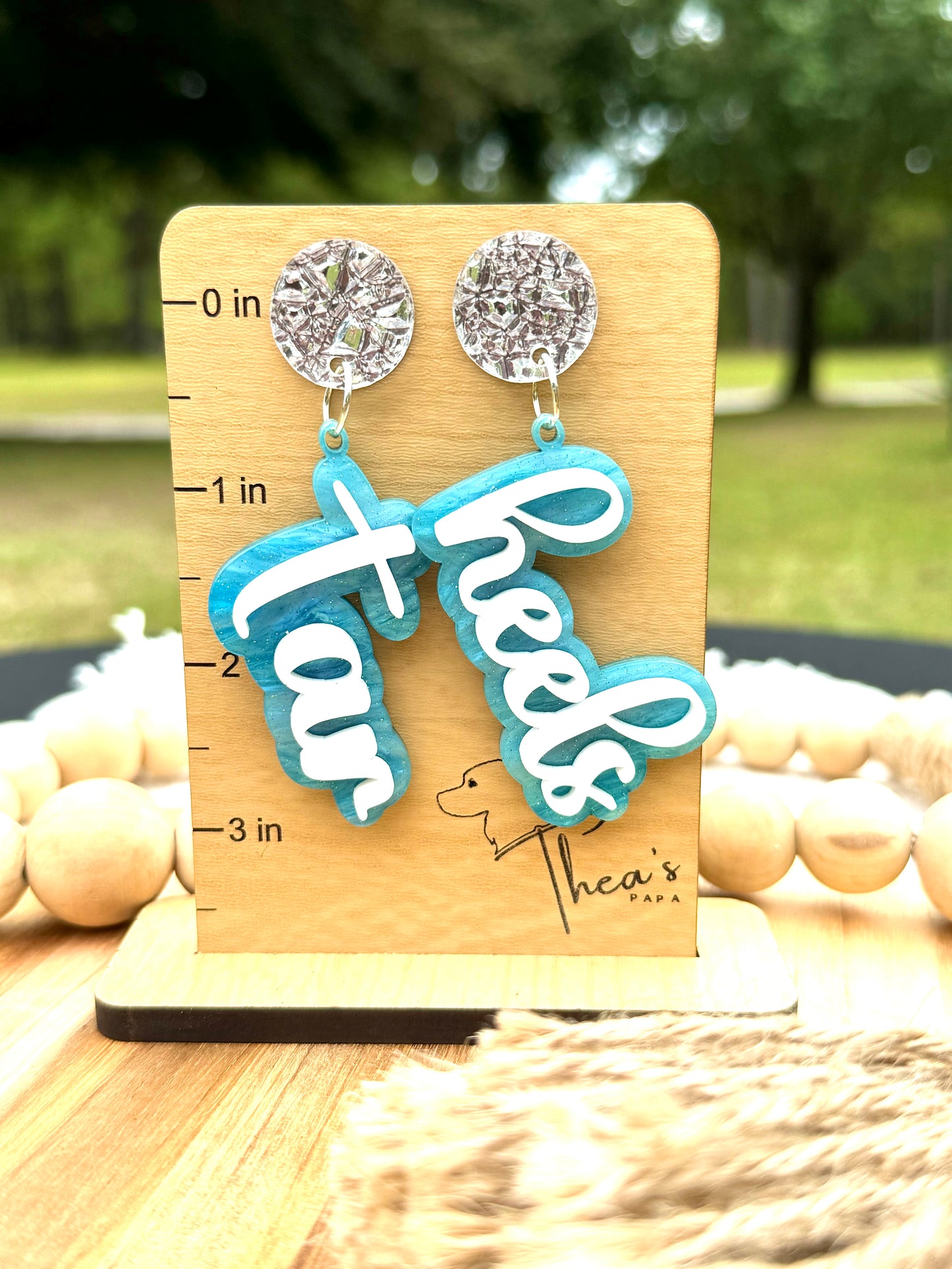Tar Heels Game day Statement Earrings