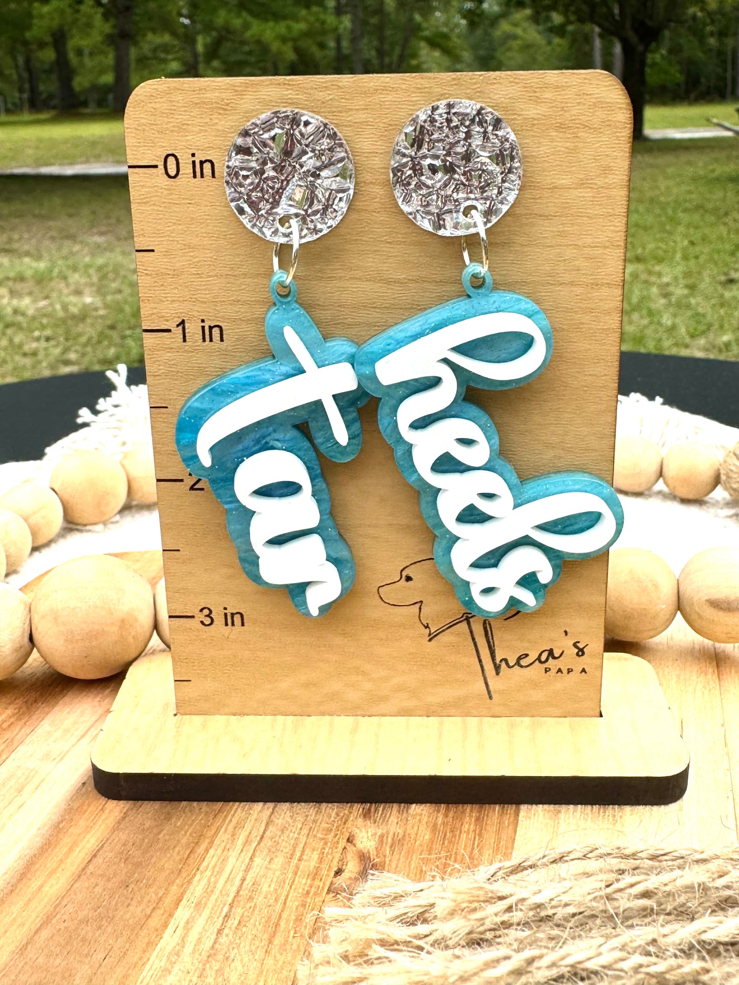 Tar Heels Game day Statement Earrings