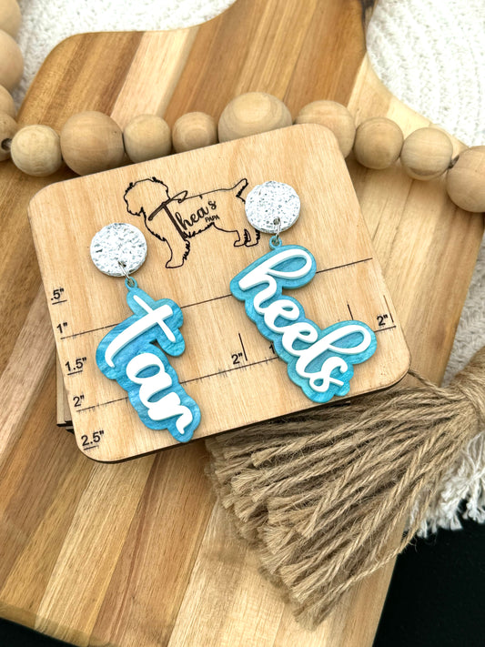 Tar Heels Game day Statement Earrings
