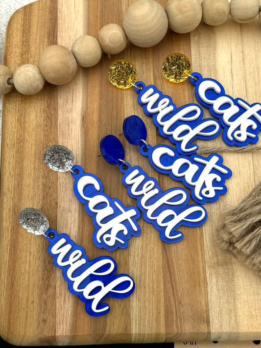Wildcats Game Day Statement Earrings