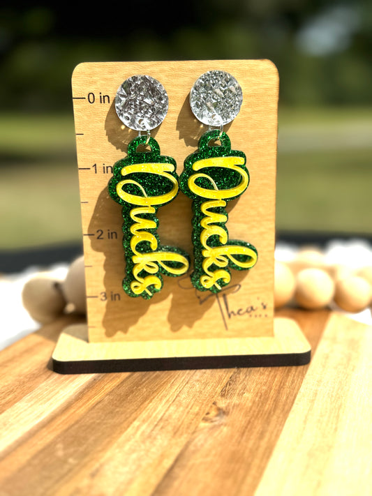 Ducks Gameday Statement Earrings