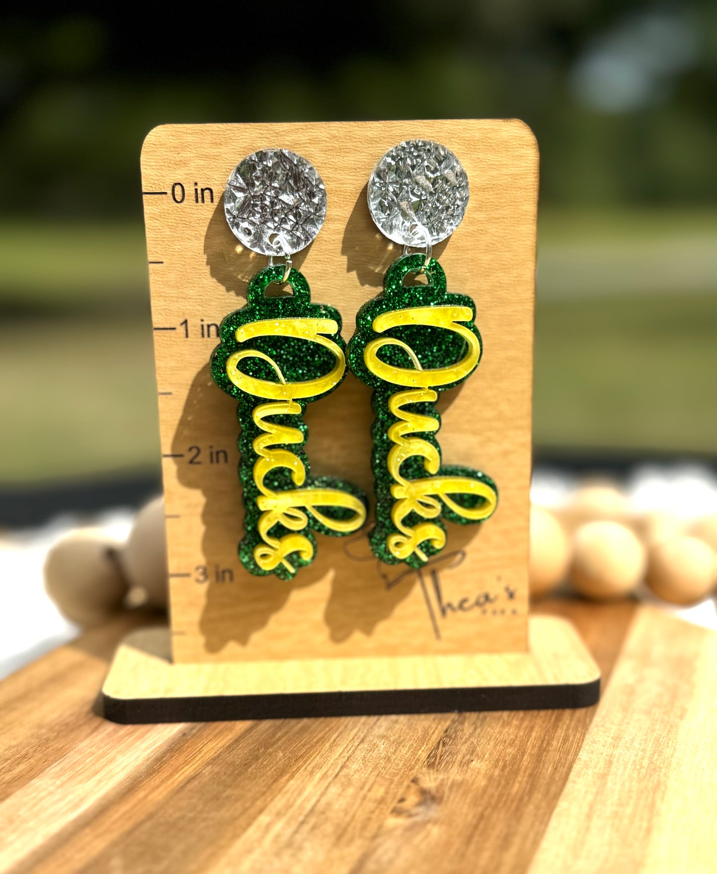 Ducks Gameday Statement Earrings