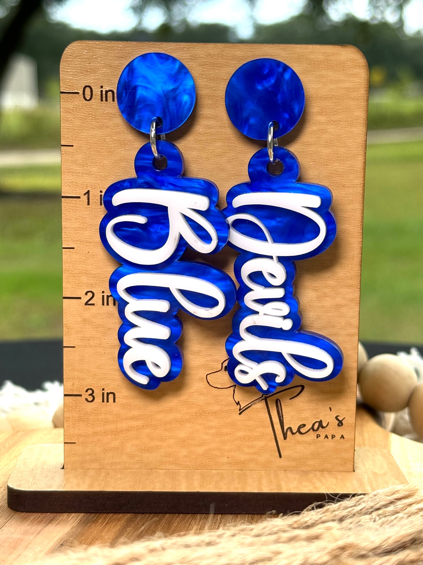 Game Day Blue Devils Earrings