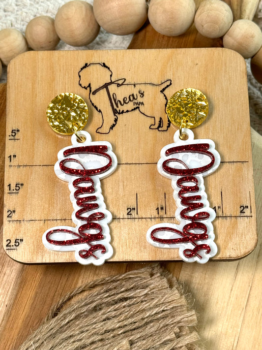 Dawgs Game Day Statement  Earrings