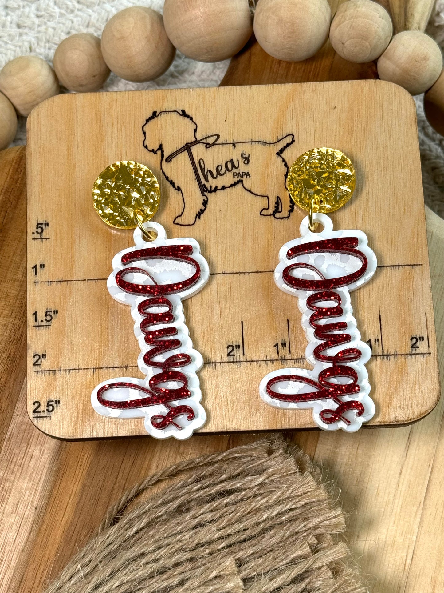 Dawgs Game Day Statement  Earrings