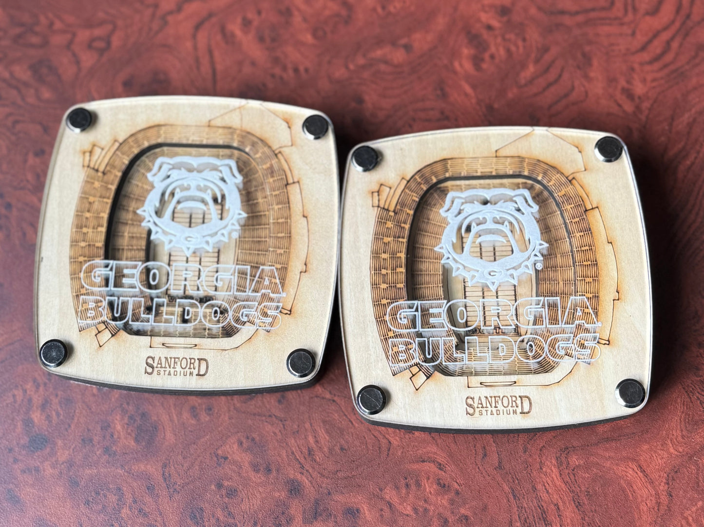 Dooley Field at Sanford Stadium Coaster Bird's-Eye View