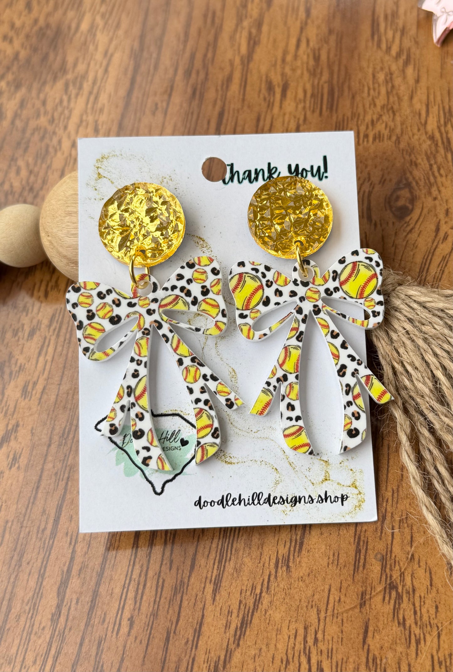 Coquette Bow earrings |2 inches