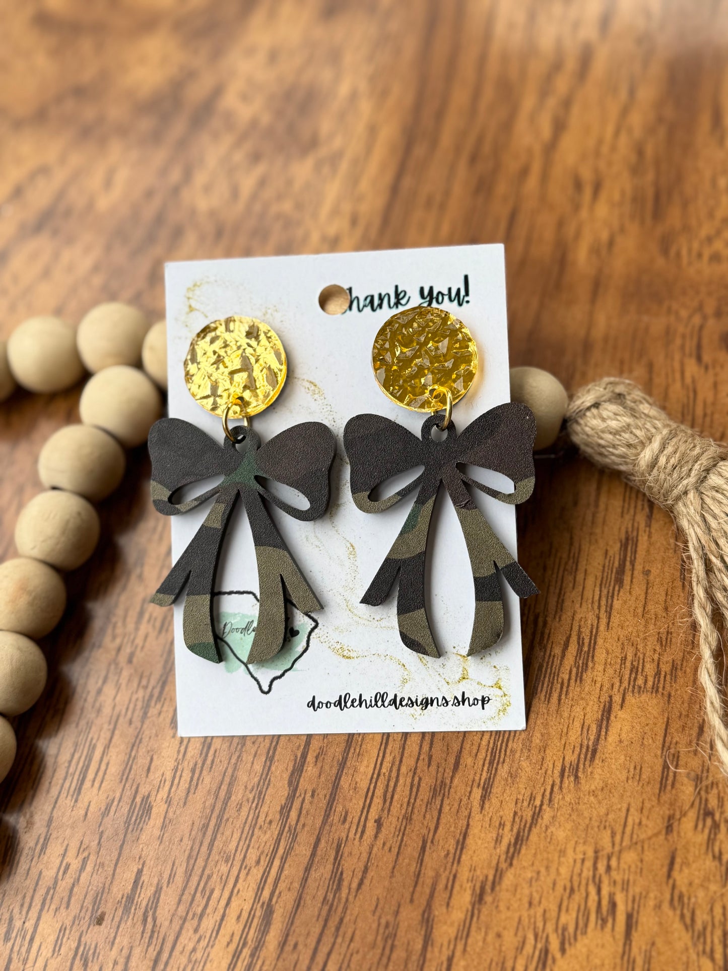 Coquette Bow earrings |2 inches