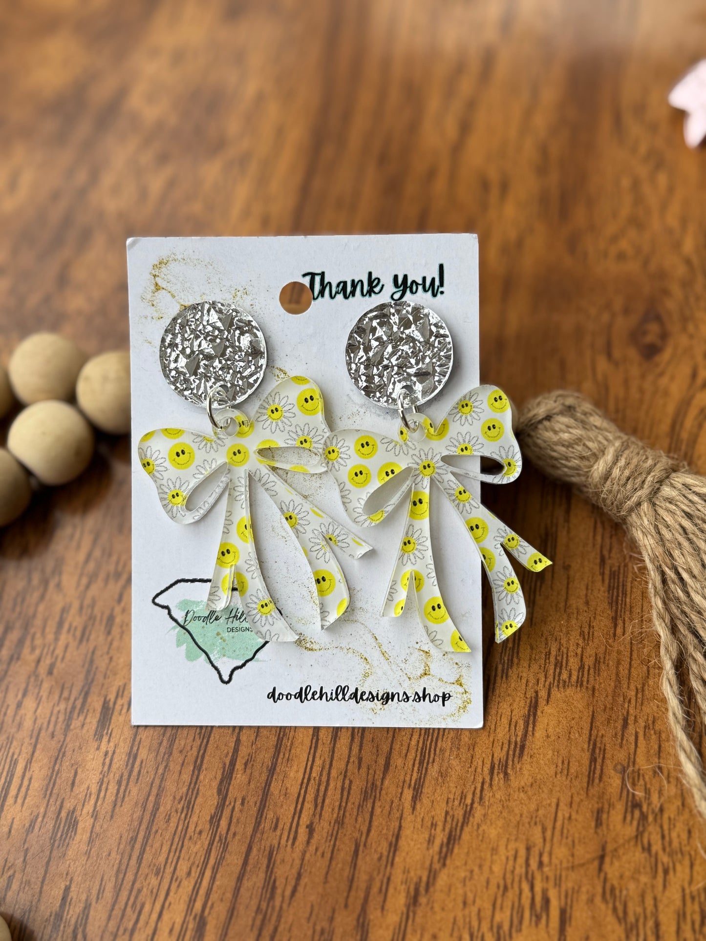 Coquette Bow earrings |2 inches