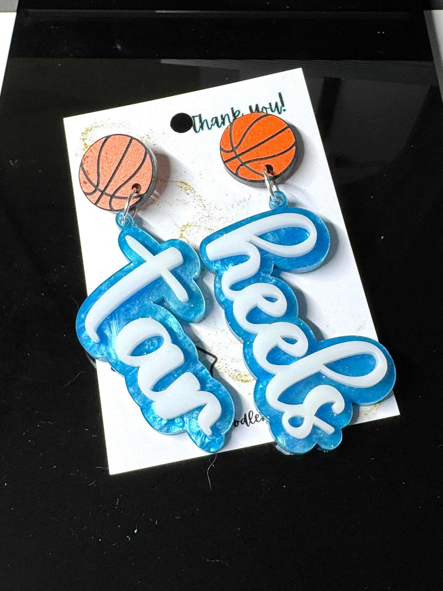 Tar Heels Game day Statement Earrings