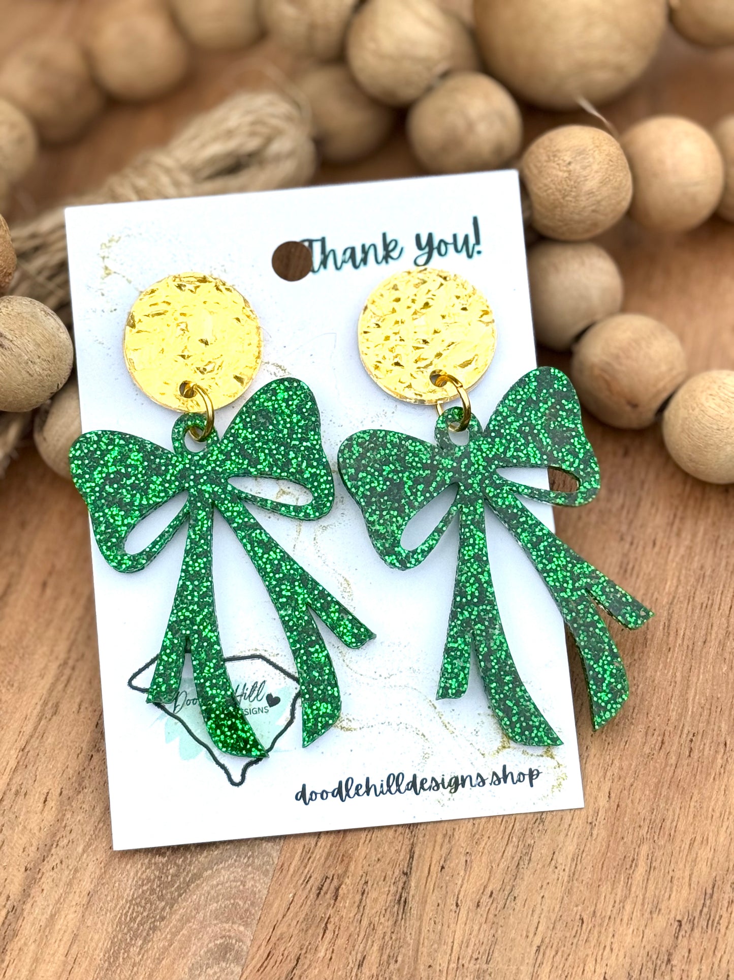 St Paddy's Day earrings