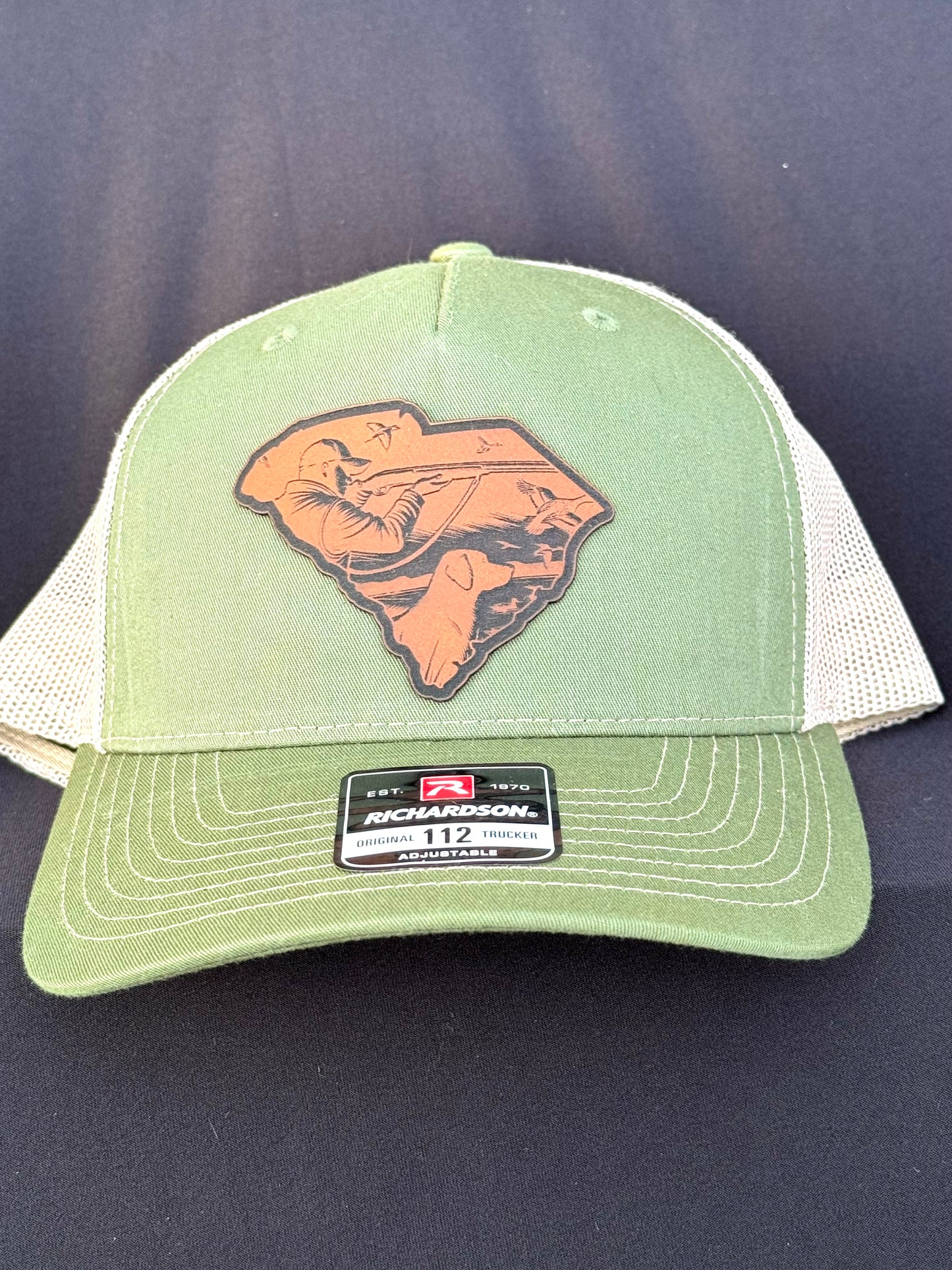South Carolina Duck Hunting Leatherette Patch | Premium Trucker Cap| Richardson 112