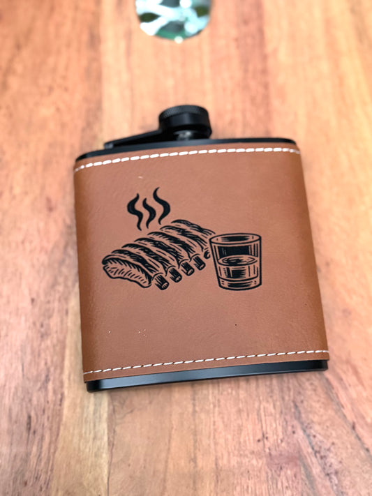 Ribs & Whiskey Flask, WSP theme