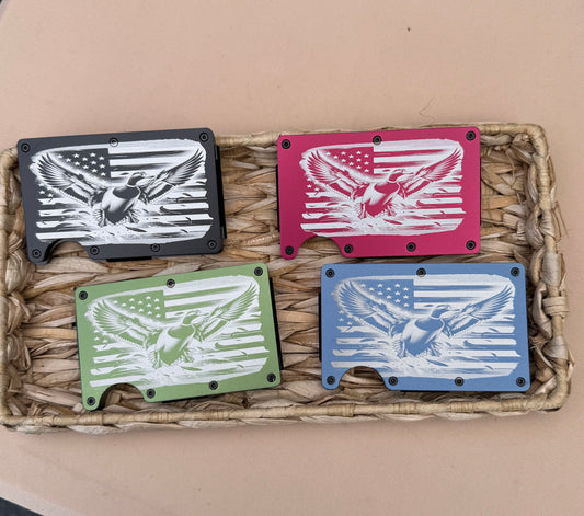 Slim minimalist compact wallet and card holers, RFID protected, Front pocket wallet with cash strap