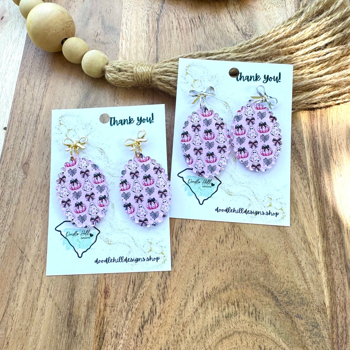 Pastel Spooky Babe Halloween Earrings – Lightweight Acrylic