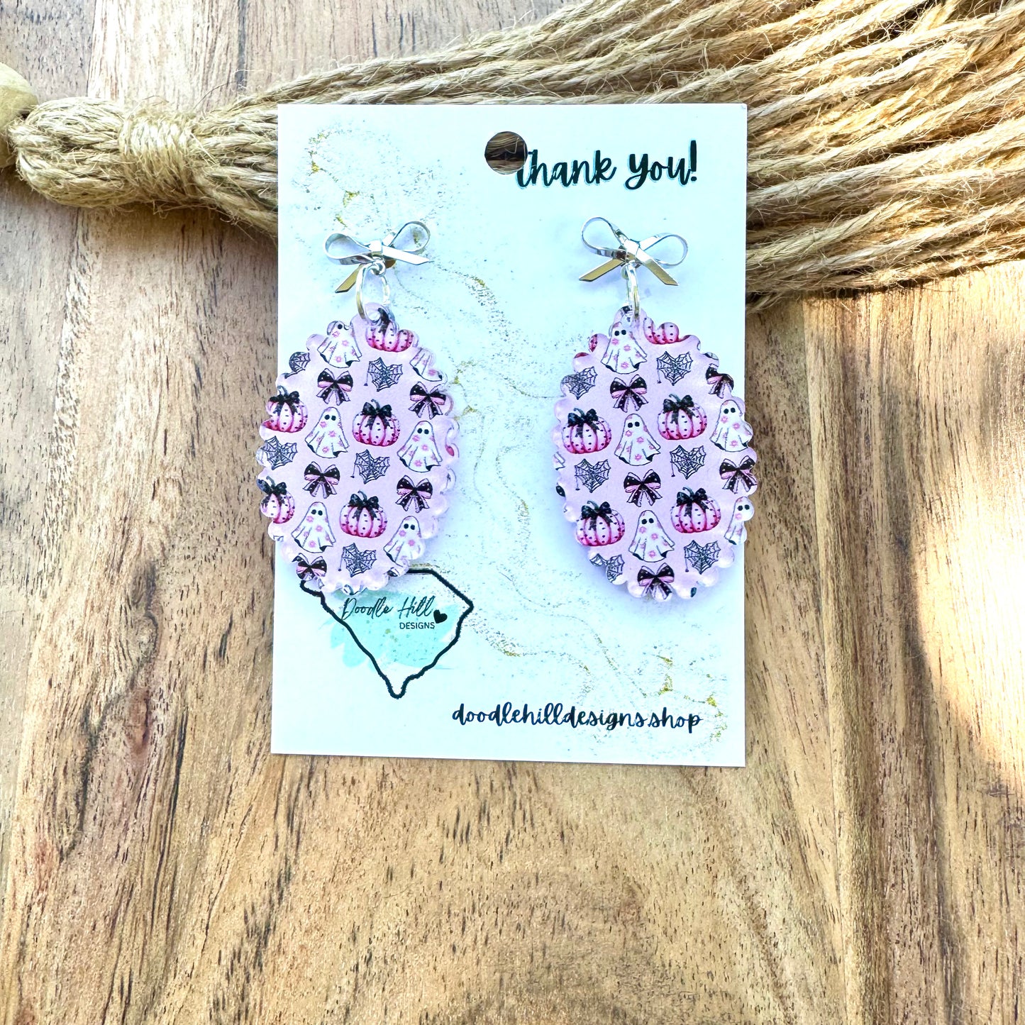 Pastel Spooky Babe Halloween Earrings – Lightweight Acrylic