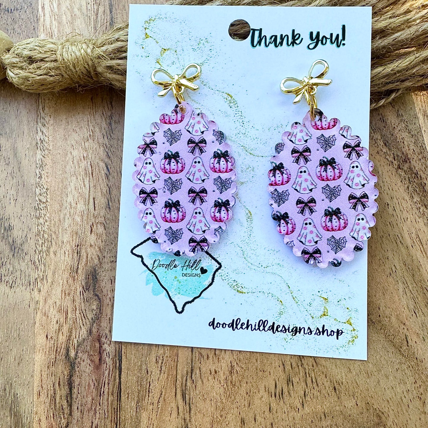 Pastel Spooky Babe Halloween Earrings – Lightweight Acrylic