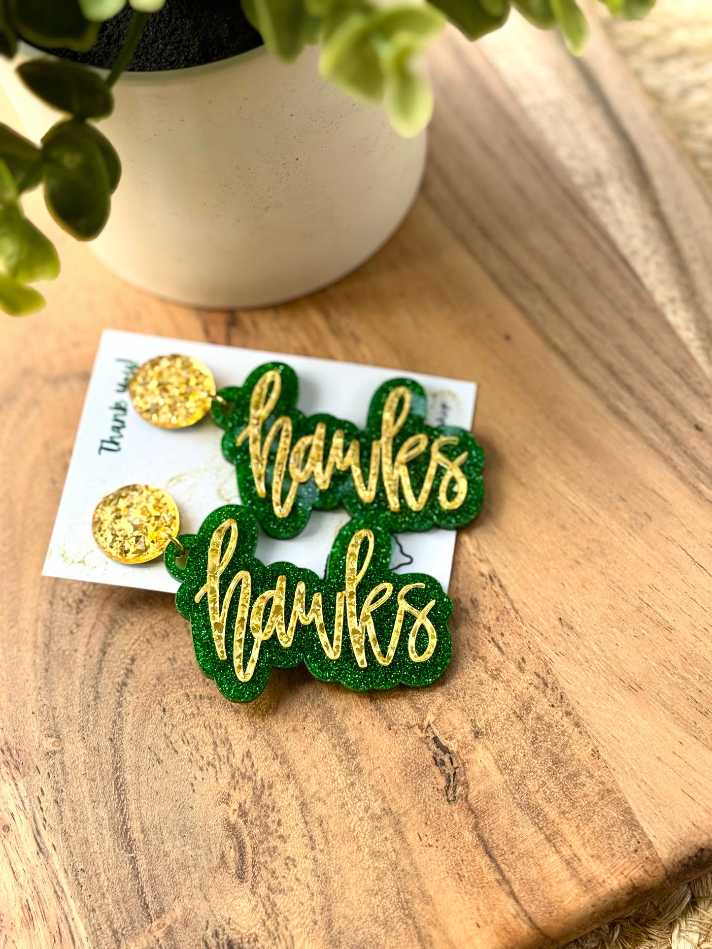 Hawks spirit earrings
