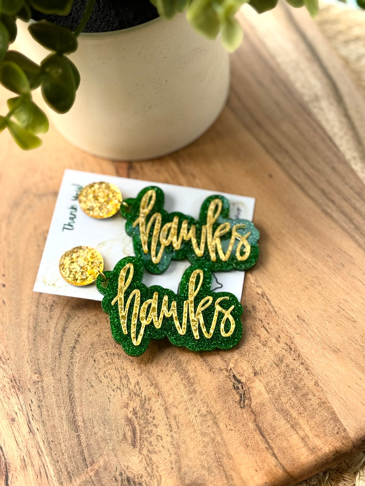 Hawks spirit earrings