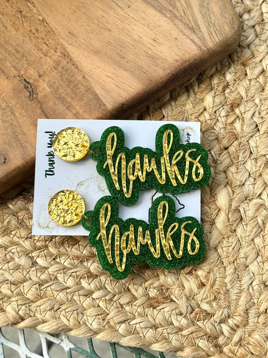 Hawks spirit earrings