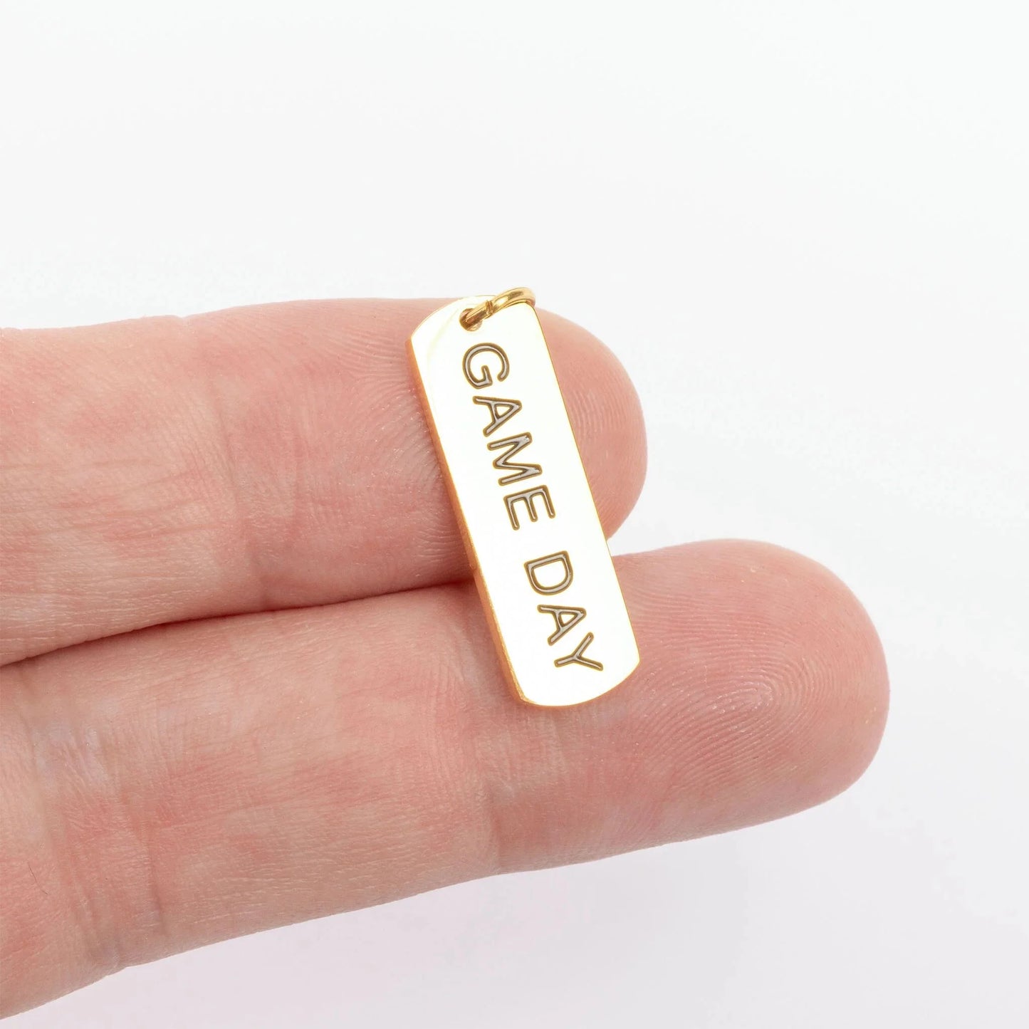 18K Gold PVD Stainless Steel Game Day  Charm