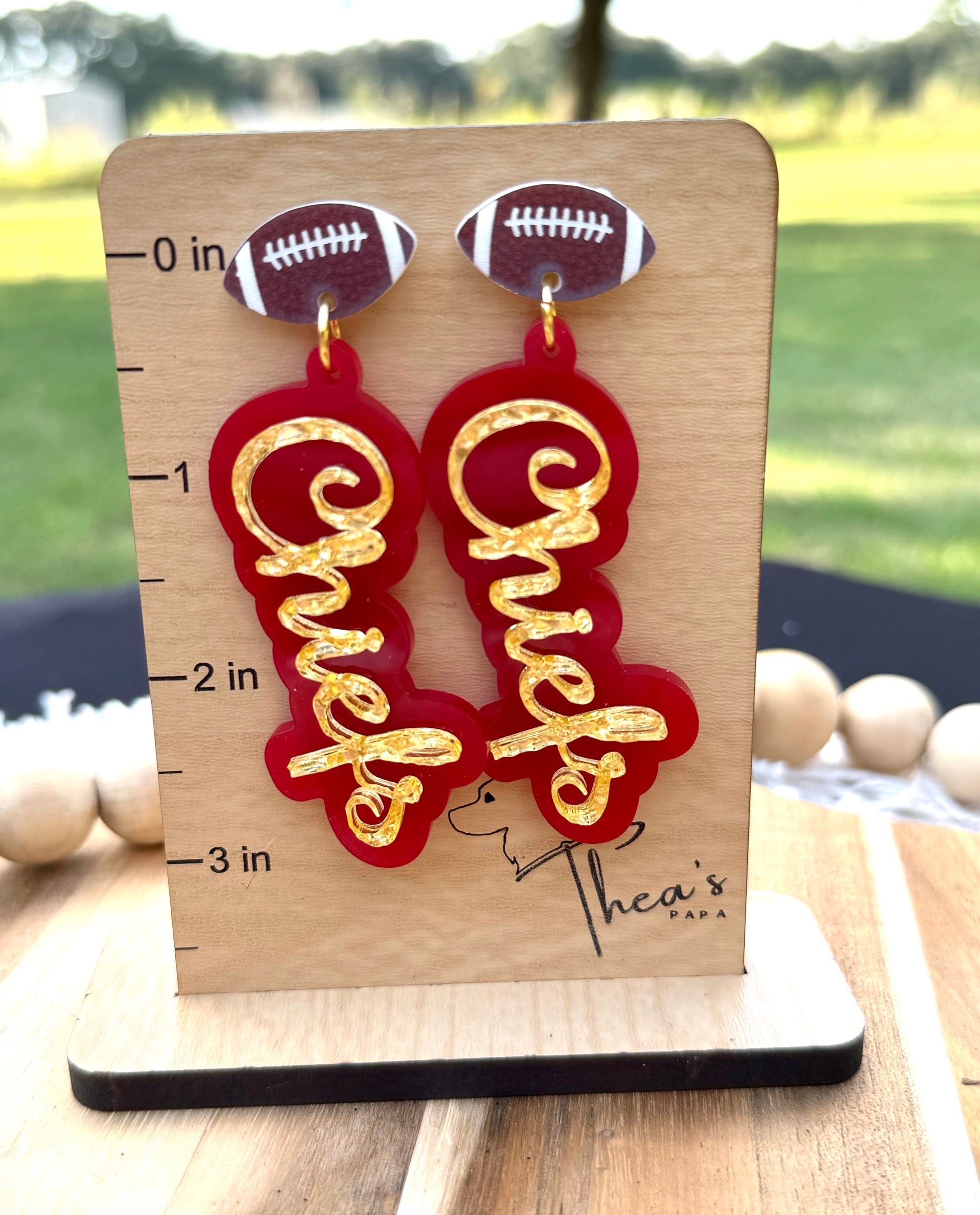 Chiefs earrings gameday earrings Spirit earrings KC Chiefs Arrowhead Chiefs kingdon Arrowhead pride Mahomes Magic