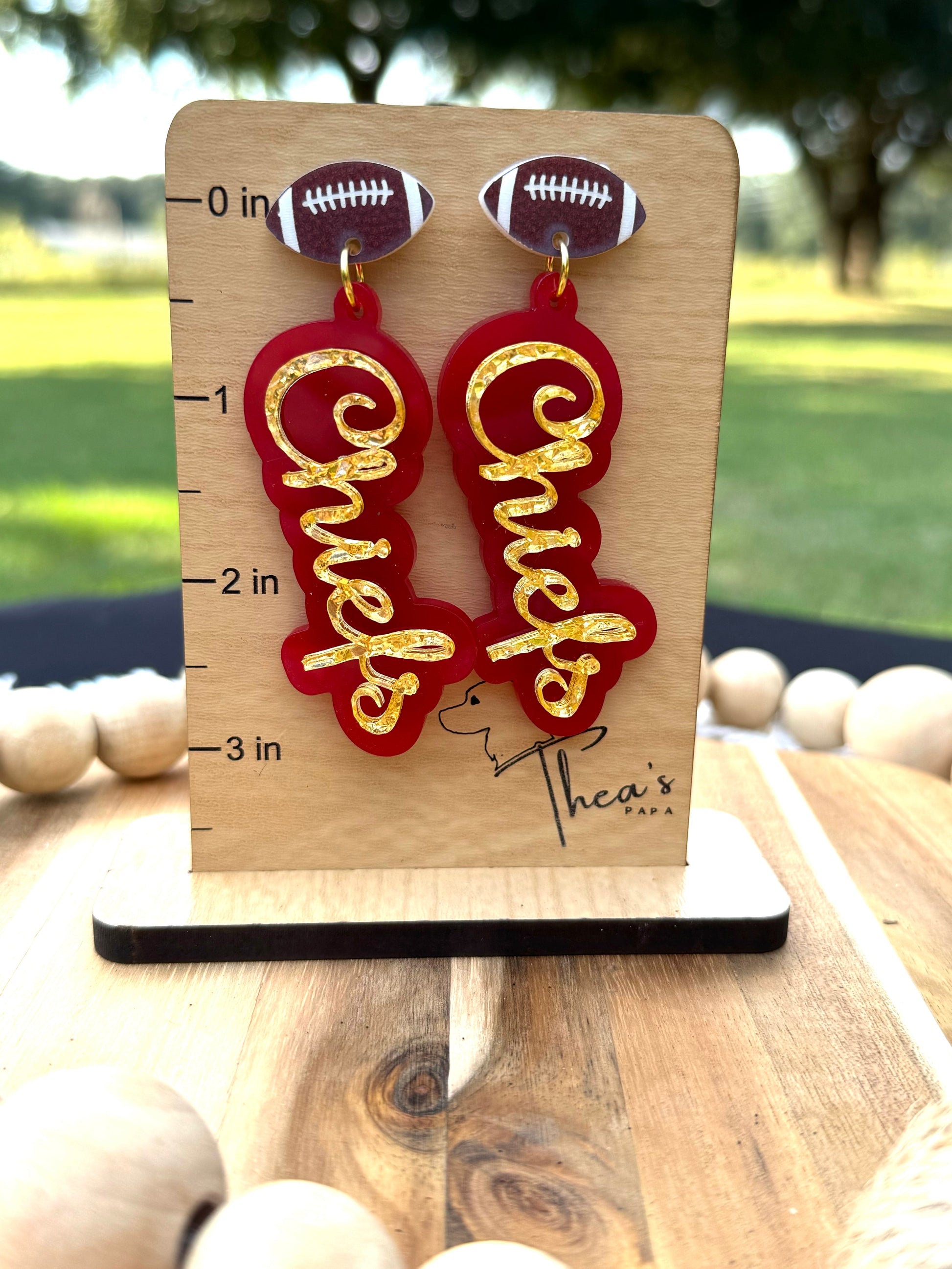 Chiefs earrings gameday earrings Spirit earrings KC Chiefs Arrowhead Chiefs kingdon Arrowhead pride Mahomes Magic