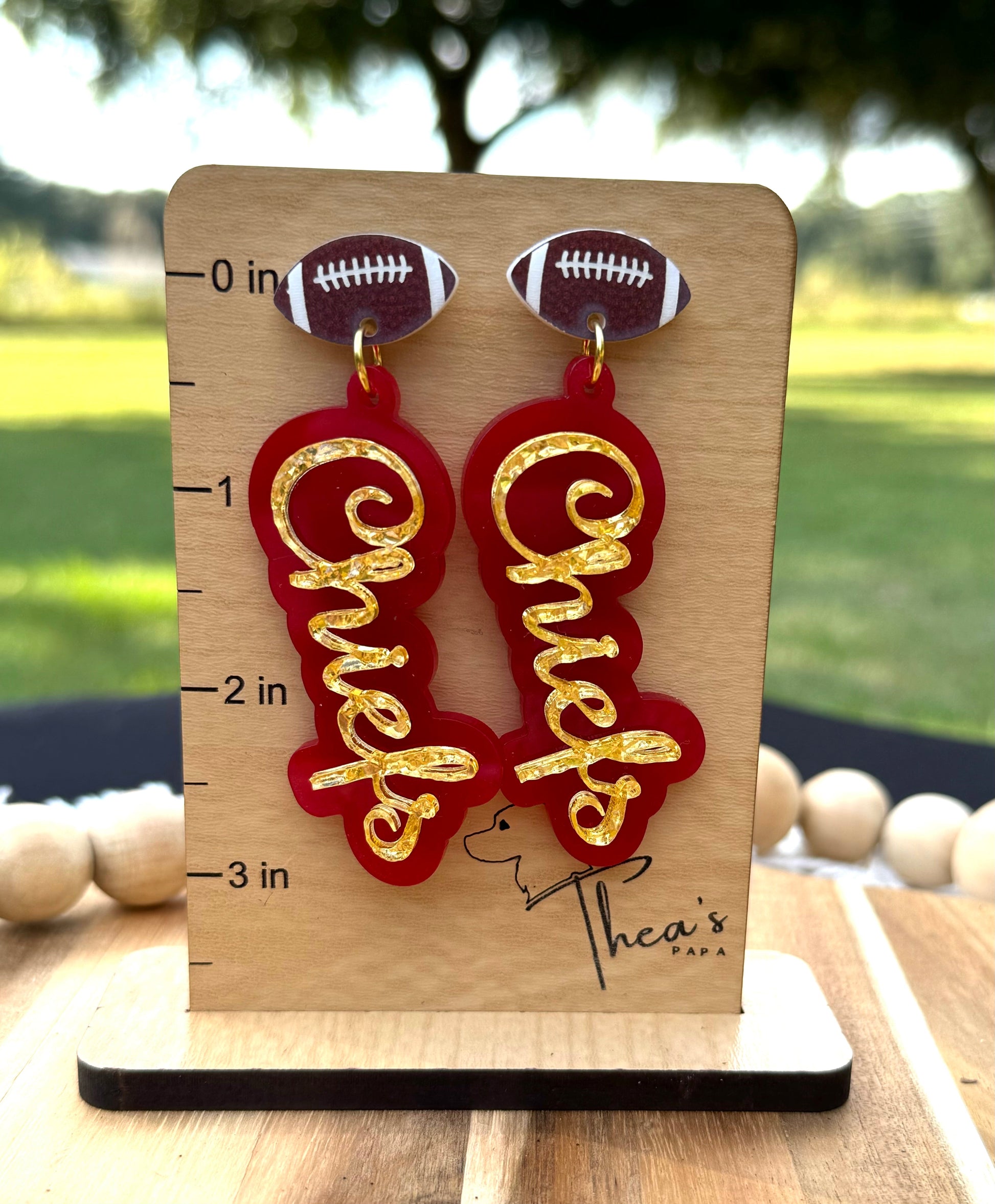 Chiefs earrings gameday earrings Spirit earrings KC Chiefs Arrowhead Chiefs kingdon Arrowhead pride Mahomes Magic